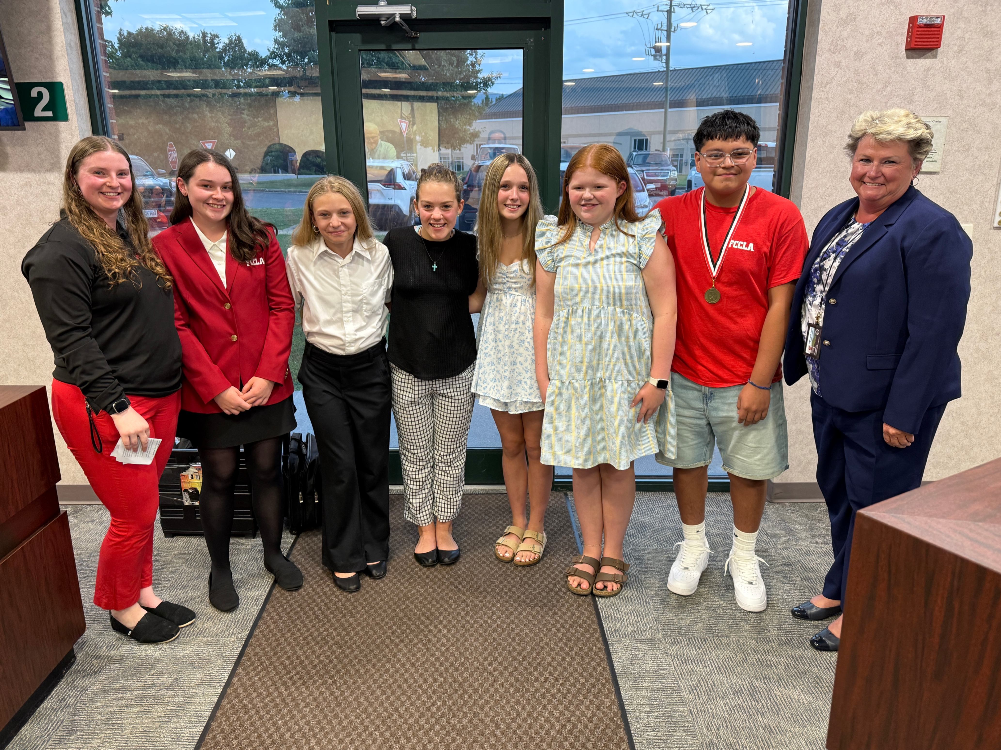 FFA & FCCLA Students Recognized at August School Board Meeting